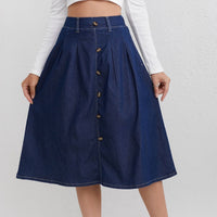 Womens Casual Denim Skirt