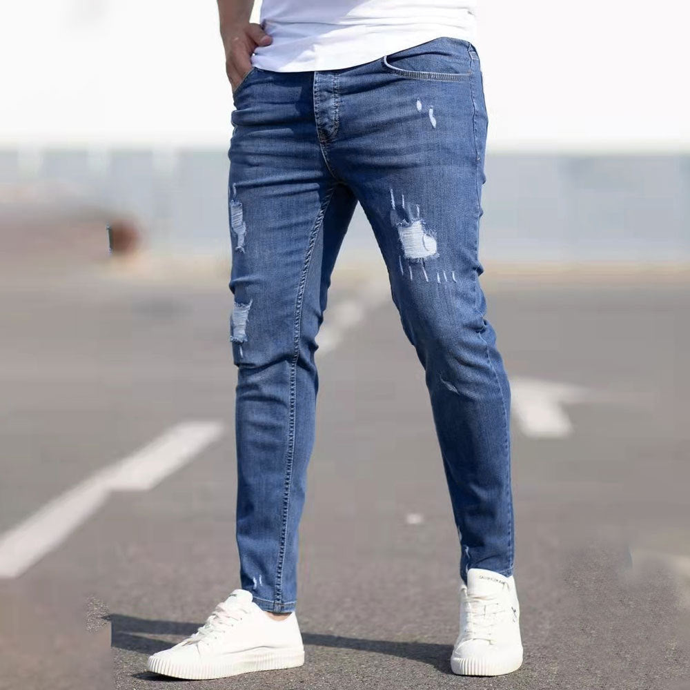 Men's Ripped Denim Jeans
