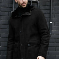 Casual Fleece Hooded Jacket For Men