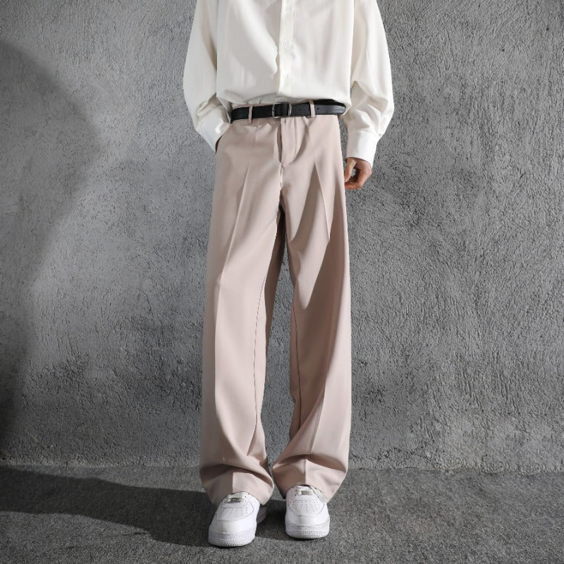 Mens Straight-leg Drapey Pants