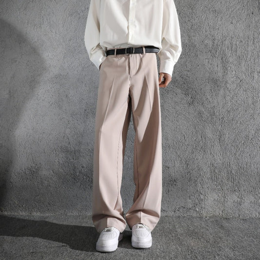 Mens Straight-leg Drapey Pants