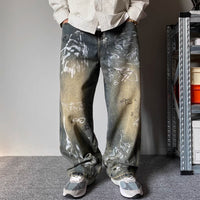 Mens Patchwork Design jeans