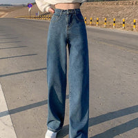 Wide Leg Jeans For Women Bottom Baggy Denim Pants Trousers