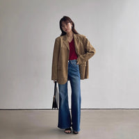 Women's Autumn New High Waist Slimming And Straight Wide Leg Mop Pants