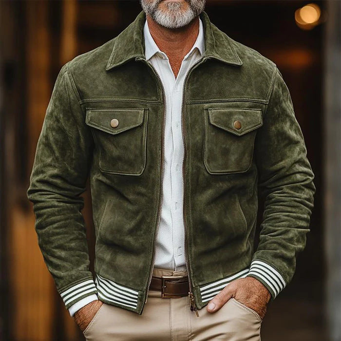 Retro Suede Jacket For Men