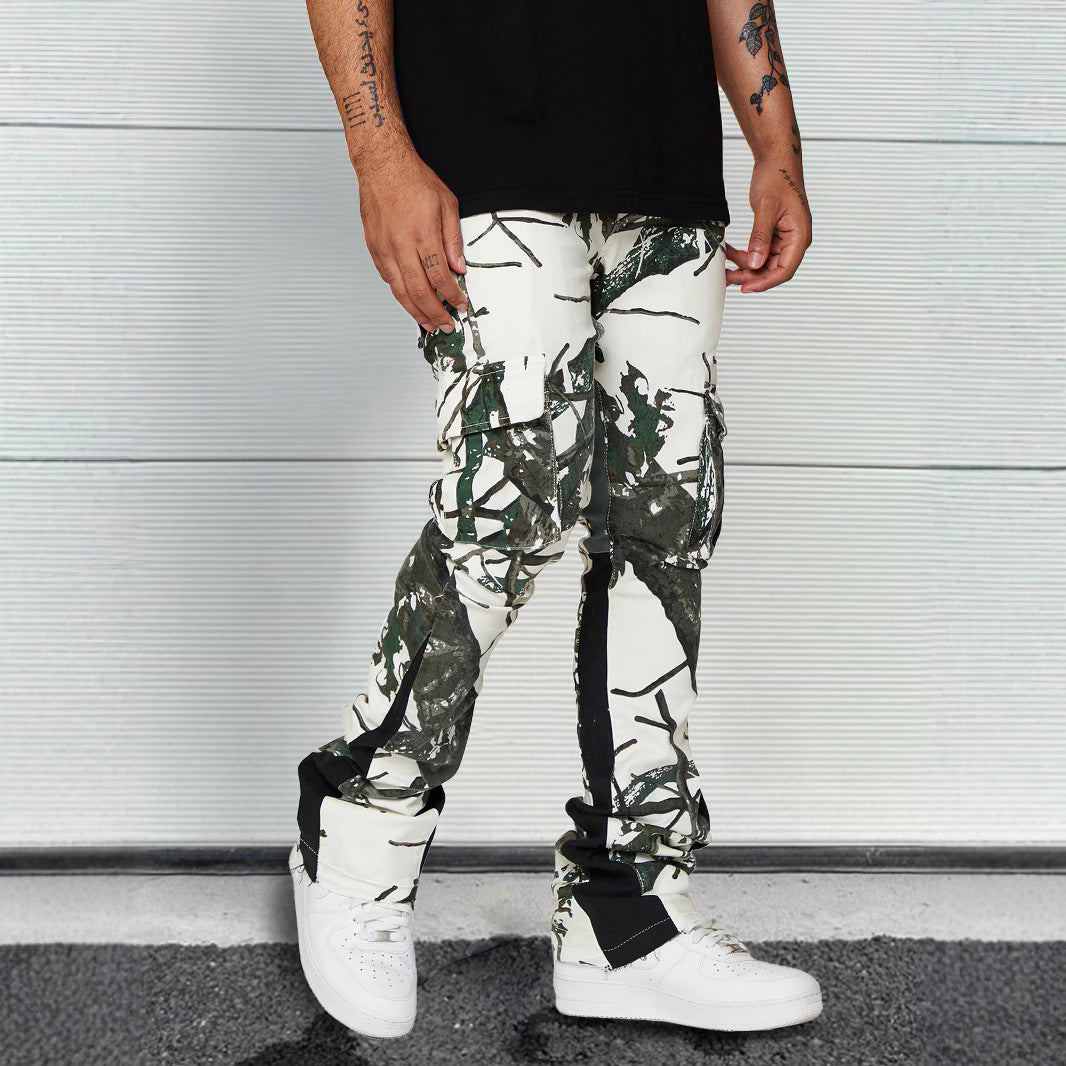 High-street Relaxed-fit Casual Pants