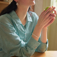 French-striped Sun-protection Shirt