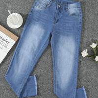 European And American Washed Jeans For Women