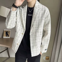 Mens  Plaid Blazer
