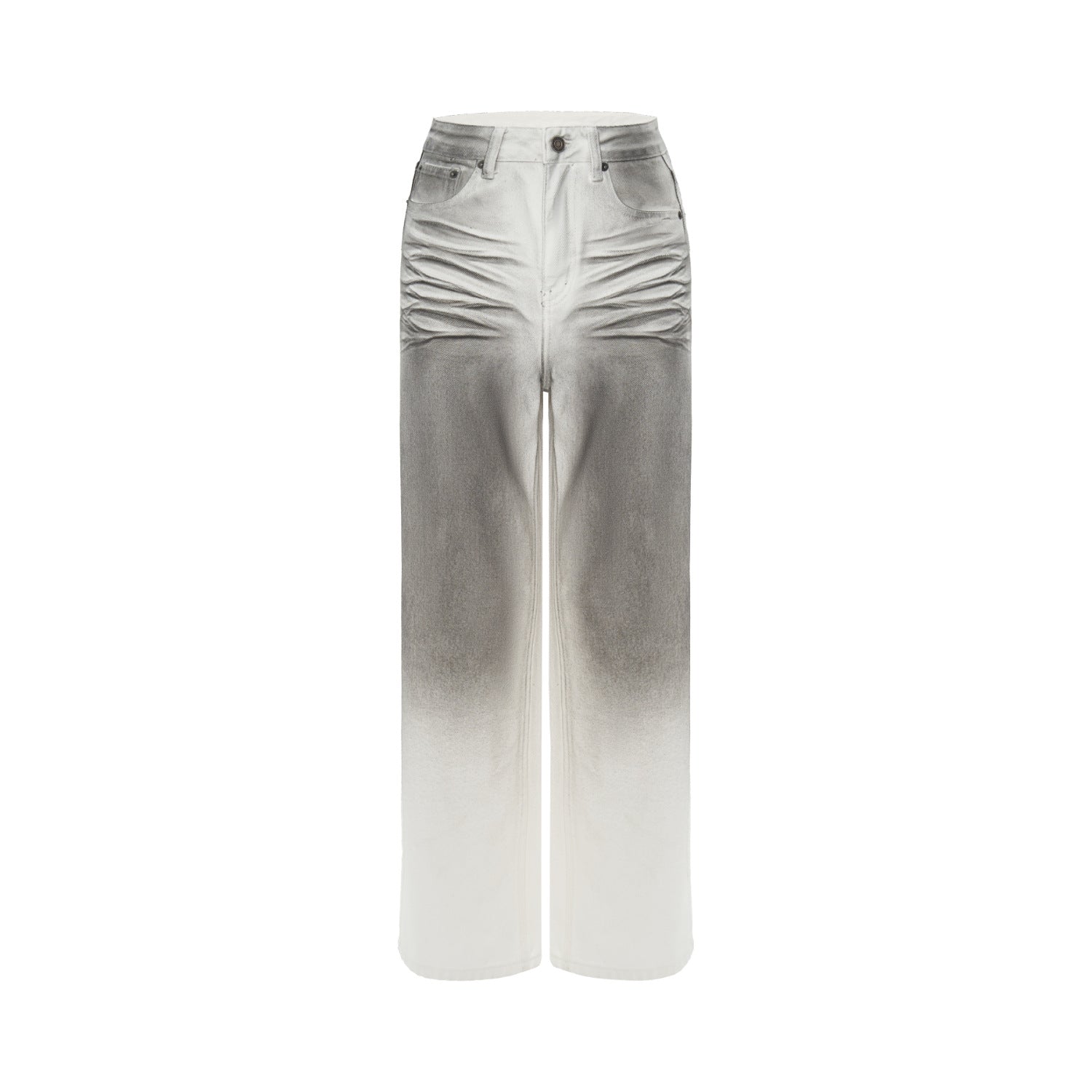 Washed Jeans Original Design High Waist Straight Slim Fit