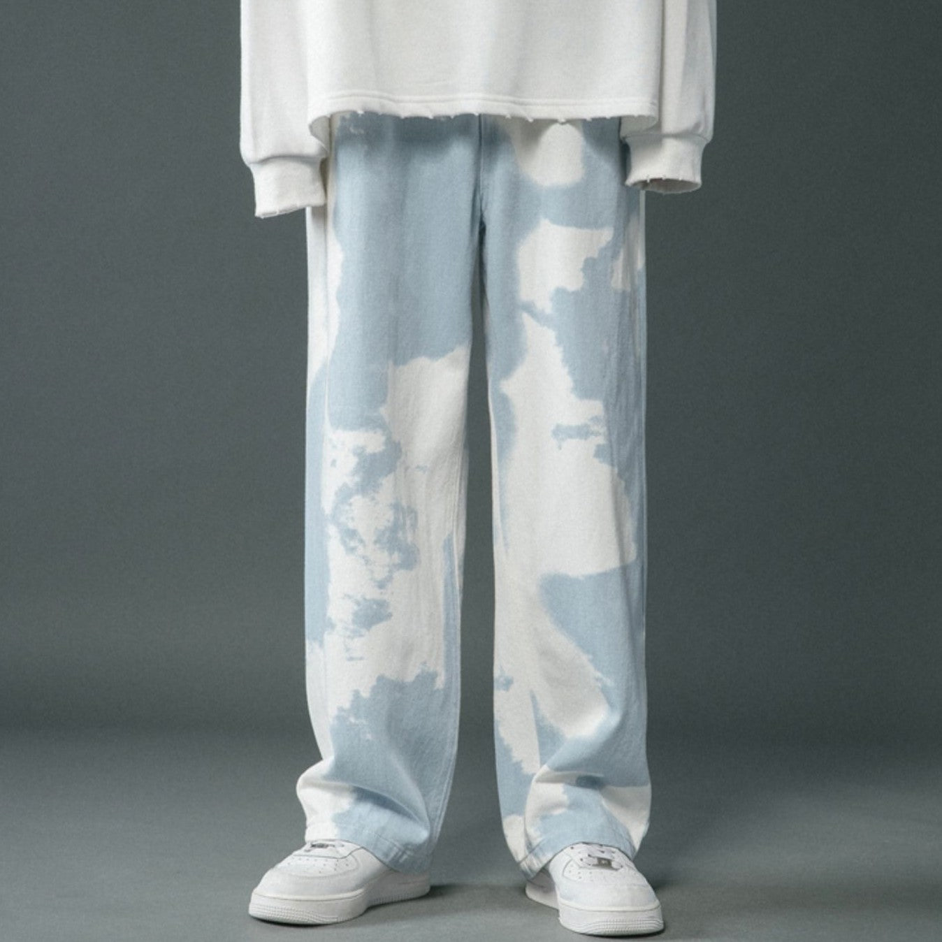 Tie Dyed Denim Pants