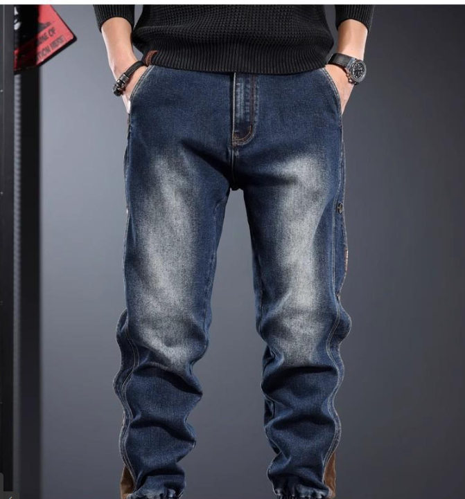 American-style Patchwork jeans