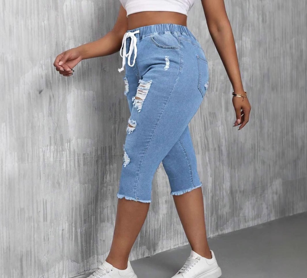 Womens Slimming Ripped Jeans