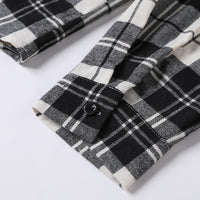 Teenage Men's Checked Long-sleeved Casual Shirt