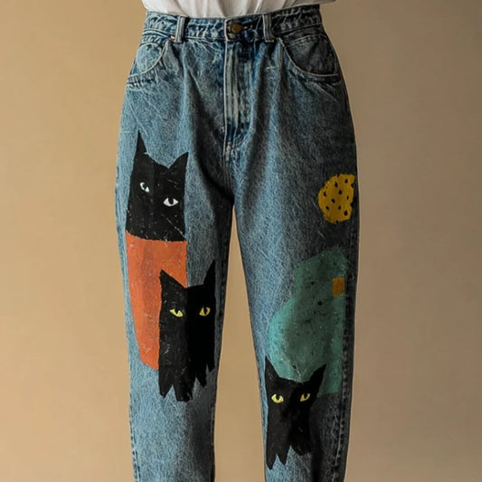 Straight-Leg Denim jeans