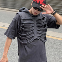 Loose, Versatile Designer-style Sleeveless Hooded Tank Top