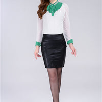 Fashion Sexy Slim High Waist PU Leather Skirt