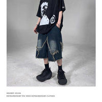 Frayed Denim Shorts