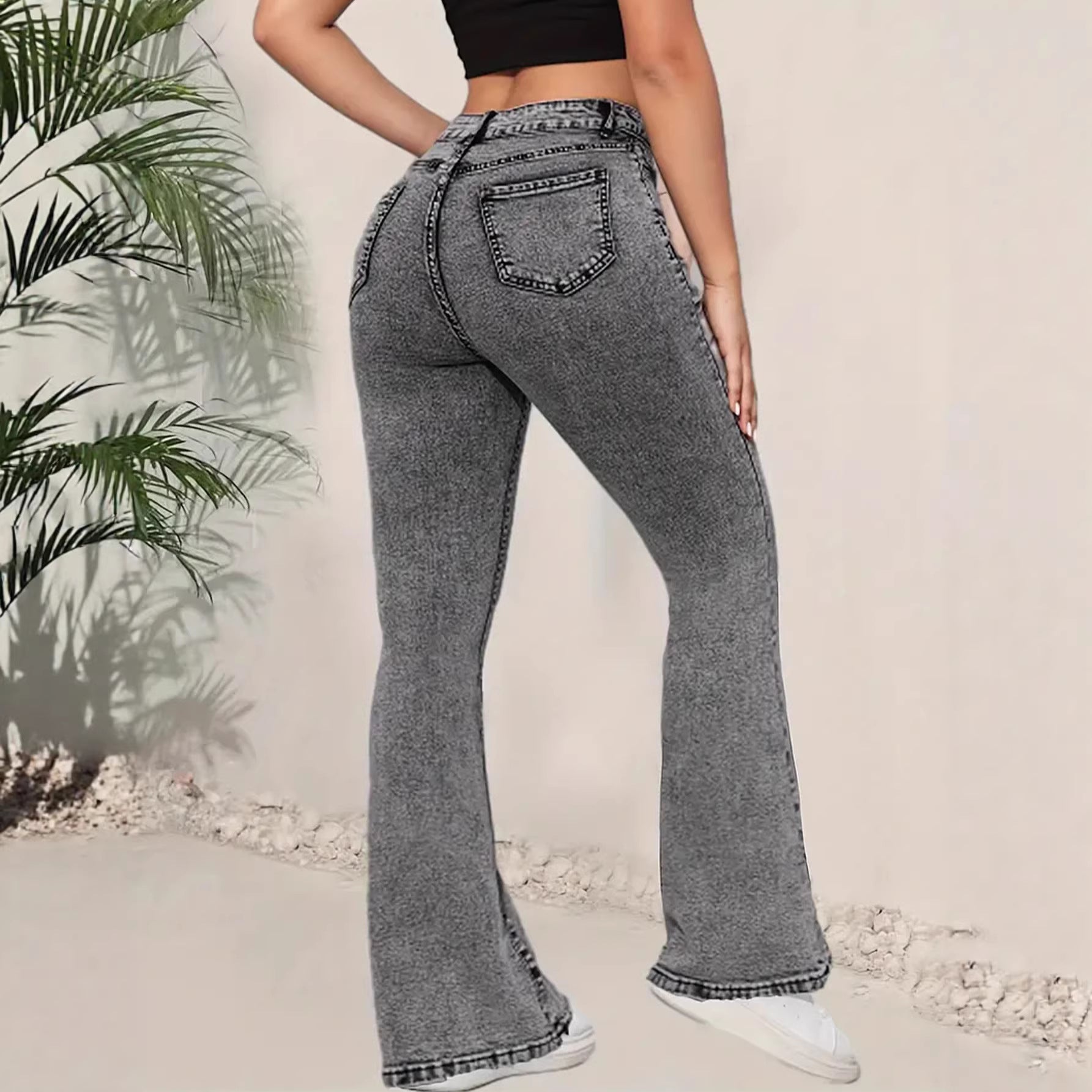 Denim Flared Jeans