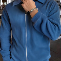 Casual Lapel Jacket Cardigan Men's Fashion