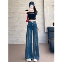 stone Embellished Flared Denim Jeans