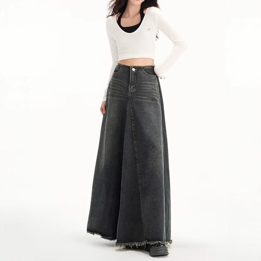 Retro Denim Skirt