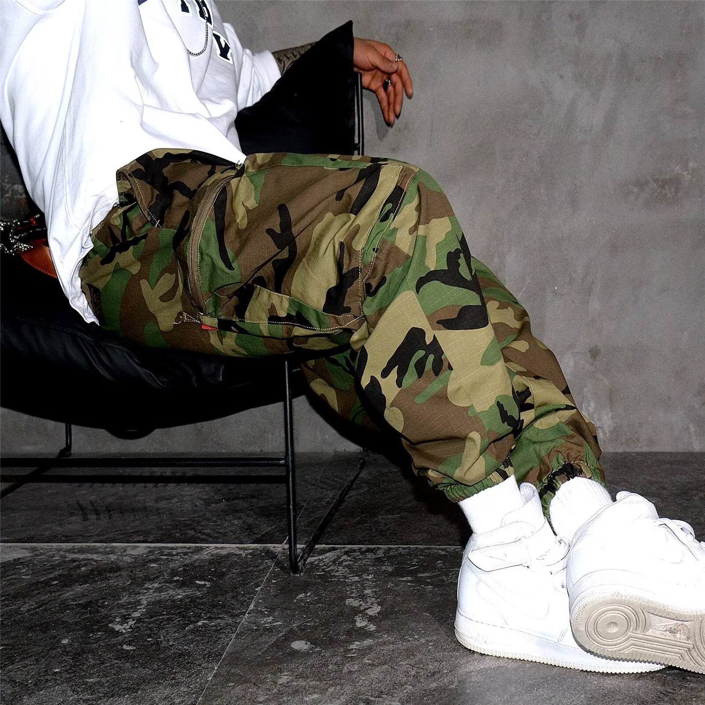 Retro High Street Camouflage Men Pants