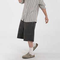 Denim Shorts Men's Loose Leisure Workwear Cropped Pants