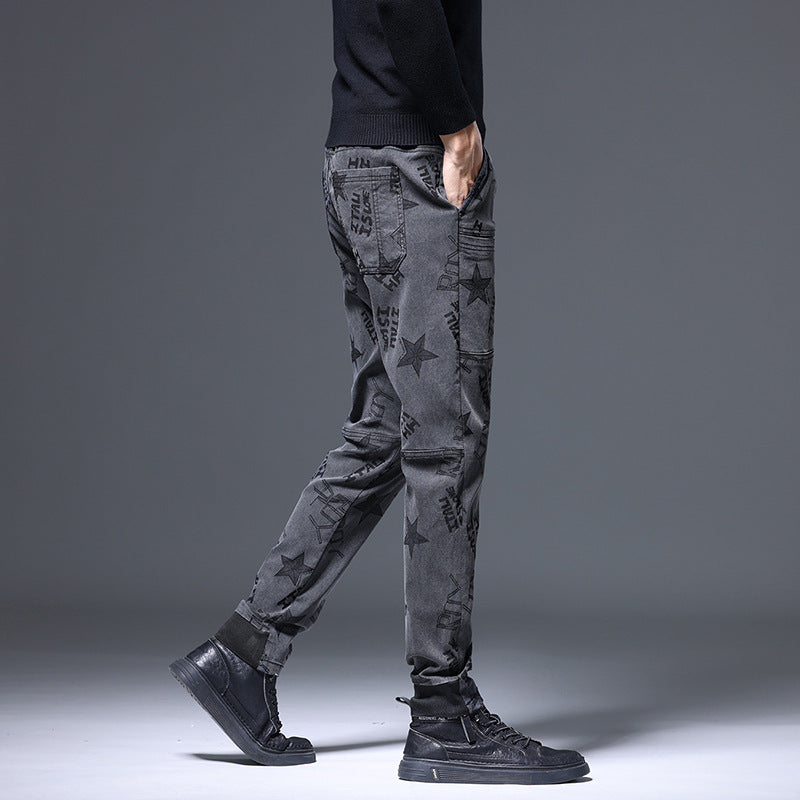 Mens Casual Slim-fit pants